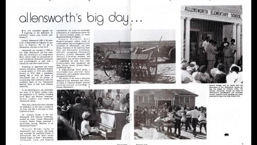 2.1 Colonel Allensworth State Historic Park: In 1908, Lt. Colonel Allen Allensworth founded a town centered on the African American community called Allensworth, the first and only of its kind in California. 